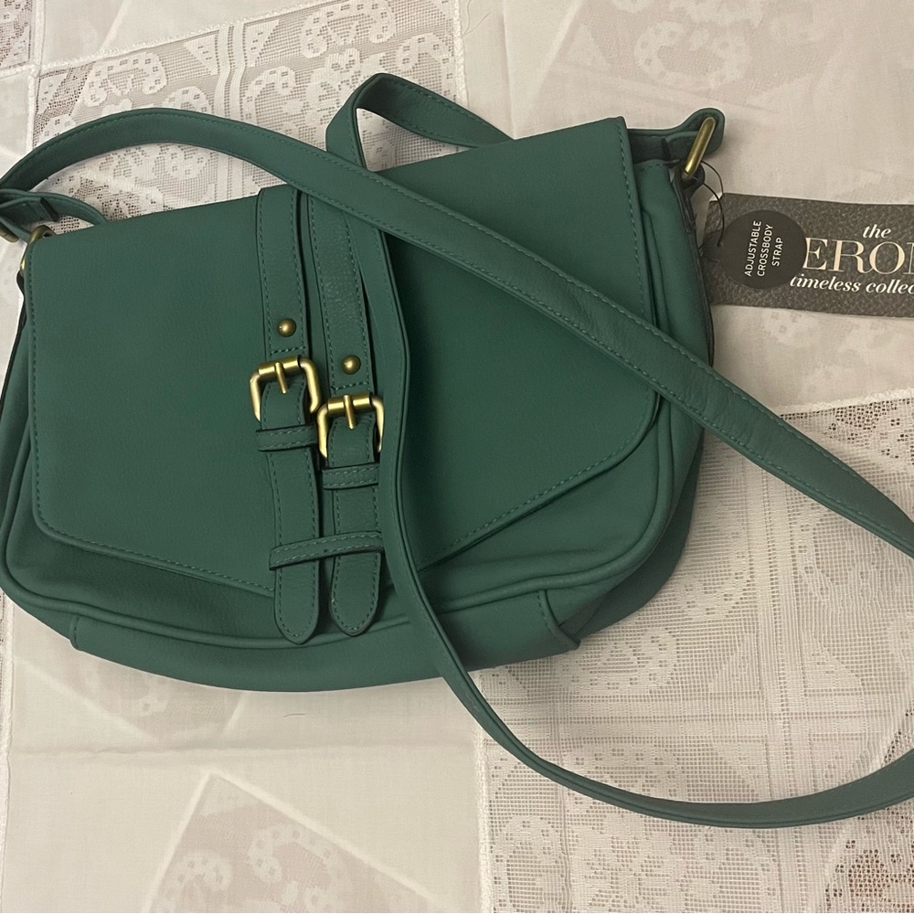 Brand new teal crossbody purse
